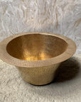 Hammered Round Brass Drop In Sink, Solid Undermount Brass Sink, Round Brass Sink, Unlacquered Hammered Brass Drop in Sink