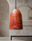 Solid Copper Farmhouse Light Fixture, Handmade Copper Ceiling Light, Hammered Rustic Copper Kitchen Island Pendant Light Fixture