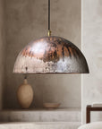 Rustic Copper Farmhouse Light Fixture, Oxidized Copper Ceiling Light, Copper Kitchen Island Pendant light Fixture