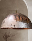 Rustic Copper Farmhouse Light Fixture, Oxidized Copper Ceiling Light, Copper Kitchen Island Pendant light Fixture